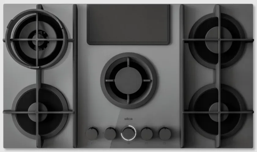 Детальное фото товара: ELICA NIKOLATESLA FLAME EVO GR/A/88 газовая поверхность