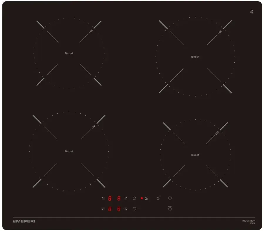 Фото товара: MEFERI MIH604BK POWER индукционная поверхность