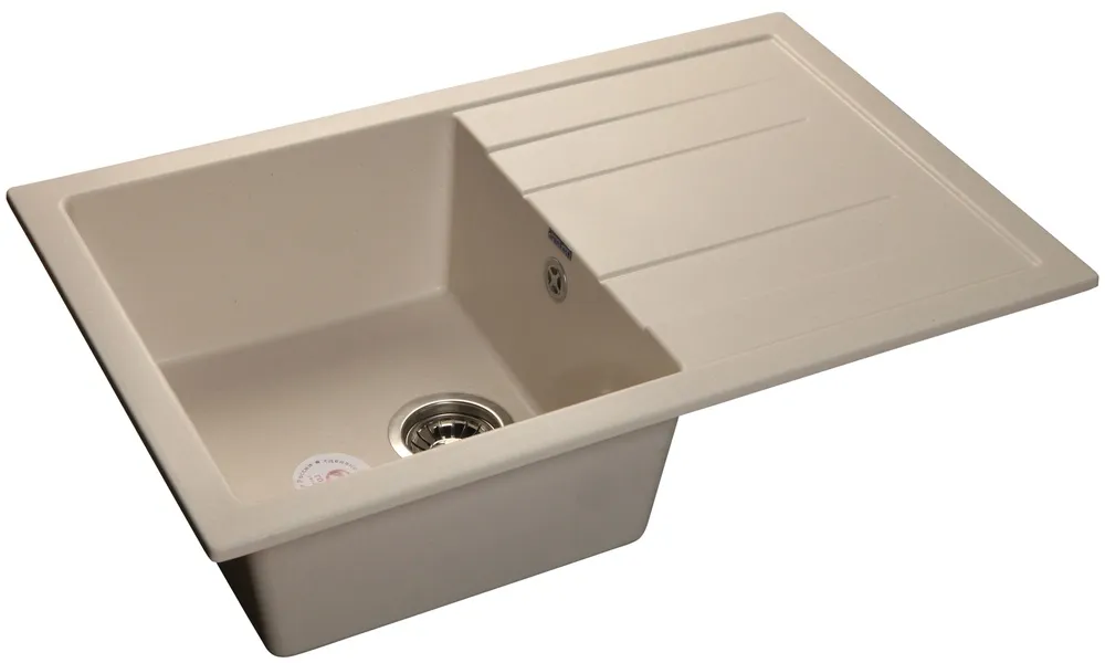 Фото товара: GranFest QUADRO GF-Q-780 L, мойка, мрамор, белый