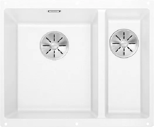 Детальное фото товара: Blanco Subline 340/160-U, мойка, гранит, белый (чаша слева)