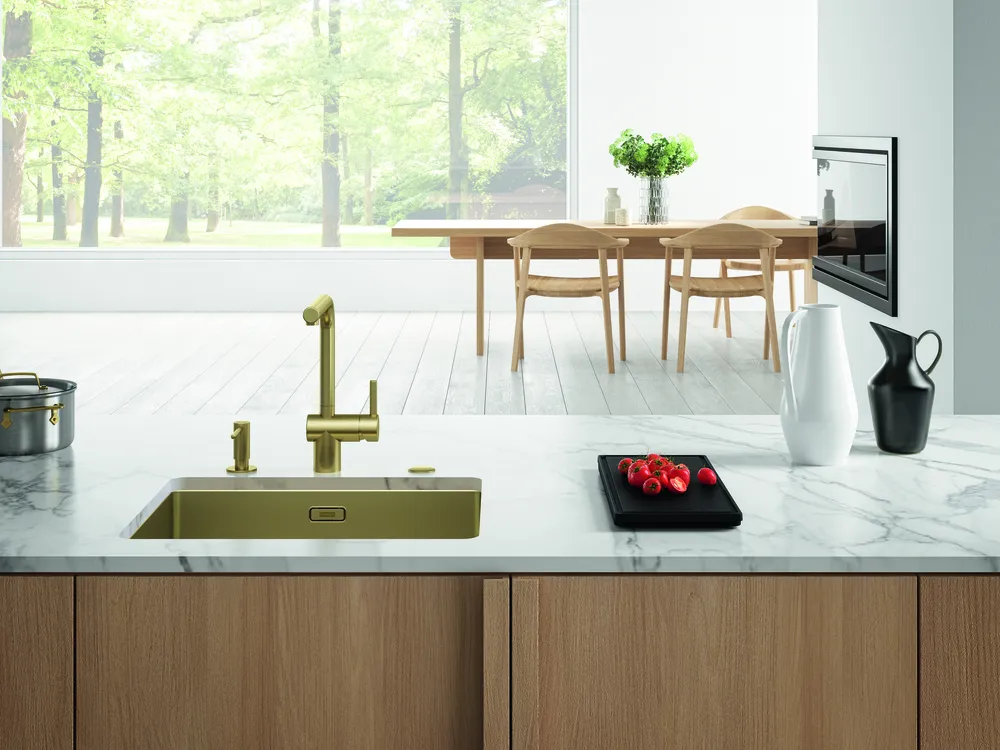 Детальное фото товара: Franke BXM 210/110-50 F-INOX, мойка, нержавеющая сталь, золото