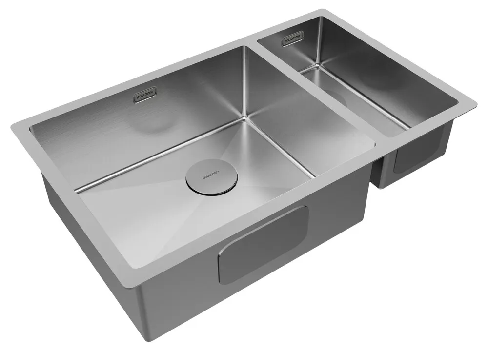 Детальное фото товара: Paulmark NEXT 69/2S UNI, мойка, нержавеющая сталь брашированная (левая)