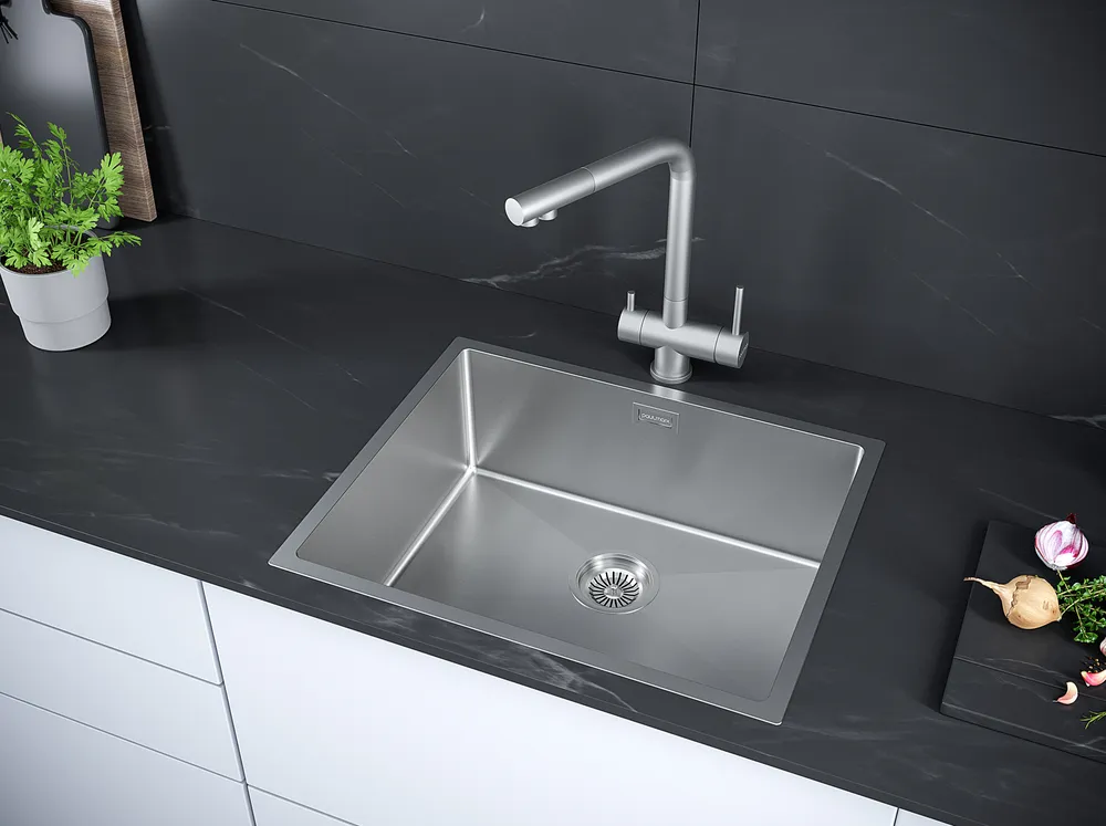 Детальное фото товара: Paulmark NEXT 54 UNI, мойка, нержавеющая сталь брашированная
