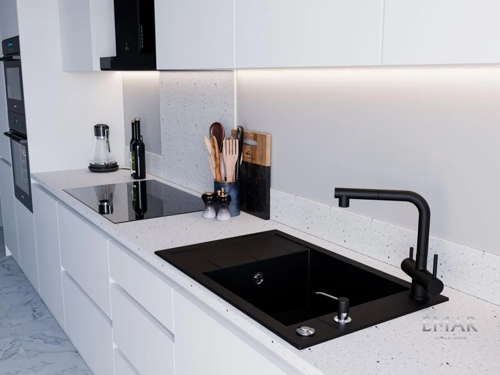 Детальное фото товара: Emar EMQ-1780.Q, мойка, гранит, морион