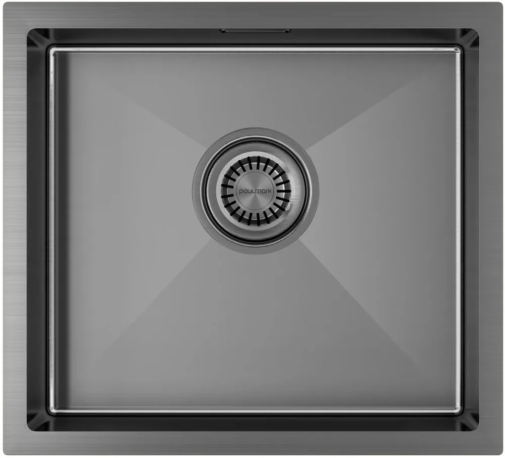 Фото товара: Paulmark ALLER 44 UNI, мойка, нержавеющая сталь, вороненая сталь