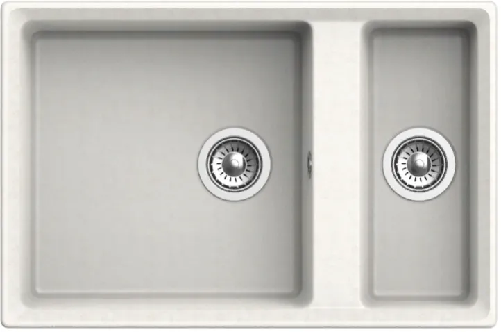 Фото товара: GranFest LEVEL GF-LV-760K, мойка, мрамор, белый