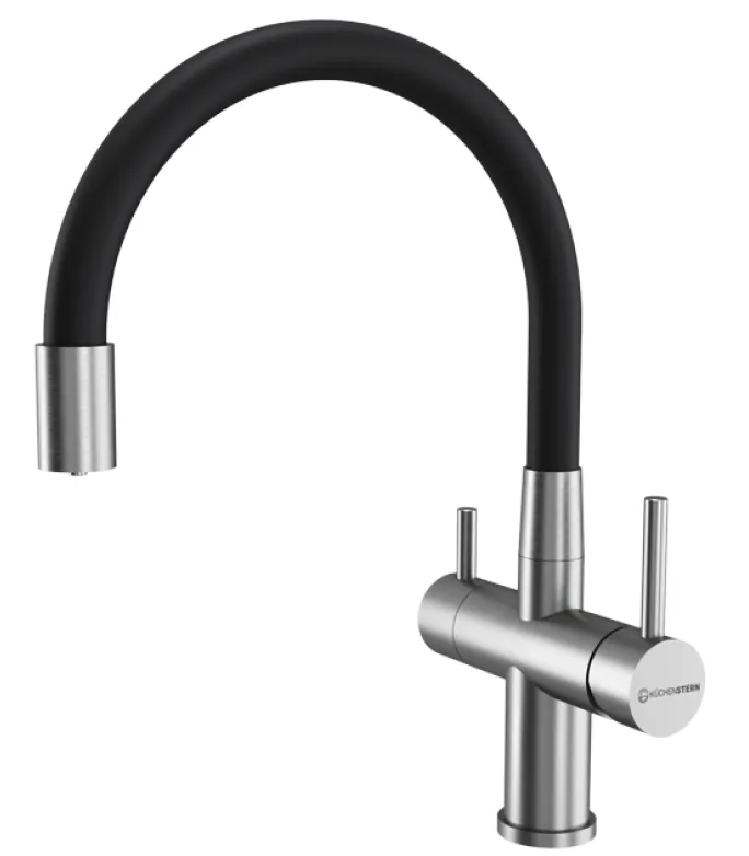 Фото товара: KUCHENSTERN WURM-FE, смеситель, нержавеющая сталь