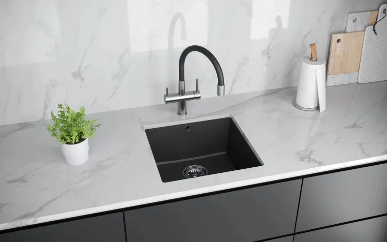 Детальное фото товара: KUCHENSTERN UNDER 50, мойка, гранит, антрацит