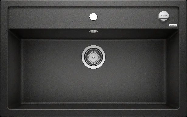 Фото товара: Blanco Dalago 8, мойка, гранит, черный с клапаном-автоматом