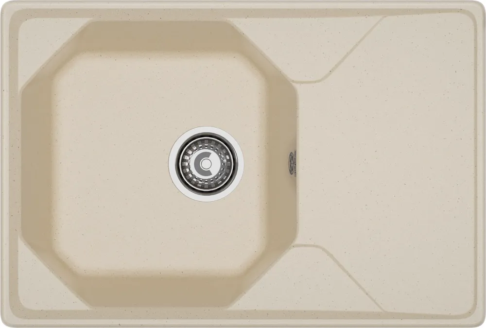 Детальное фото товара: GranFest UNIQUE GF-U-740L, мойка, мрамор, кашемир