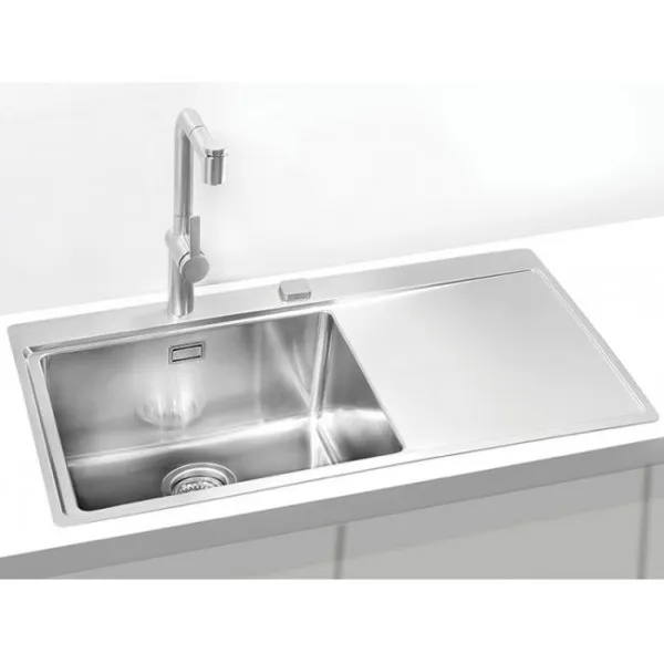 Детальное фото товара: ALVEUS PURE 50L new KMB-90, мойка, нержавеющая сталь, левая (в комплекте с сифоном 1148858)