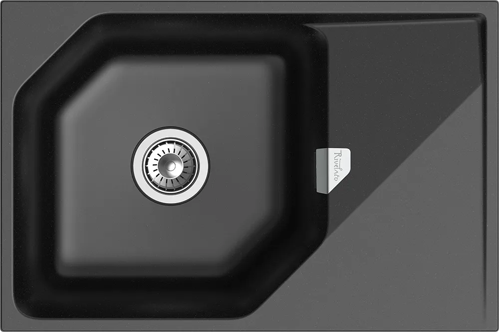 Фото товара: Rivelato LOCUS LS-75 nero, мойка, гранит, черный
