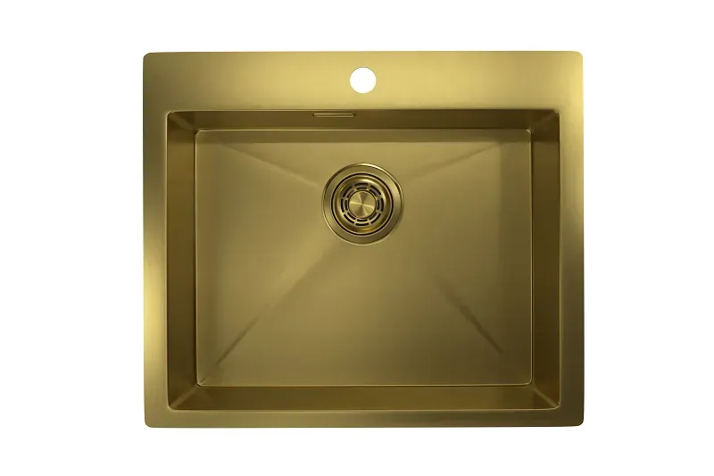 Фото товара: GRANULA 5951 мойка, нержавеющая сталь, золото сатин
