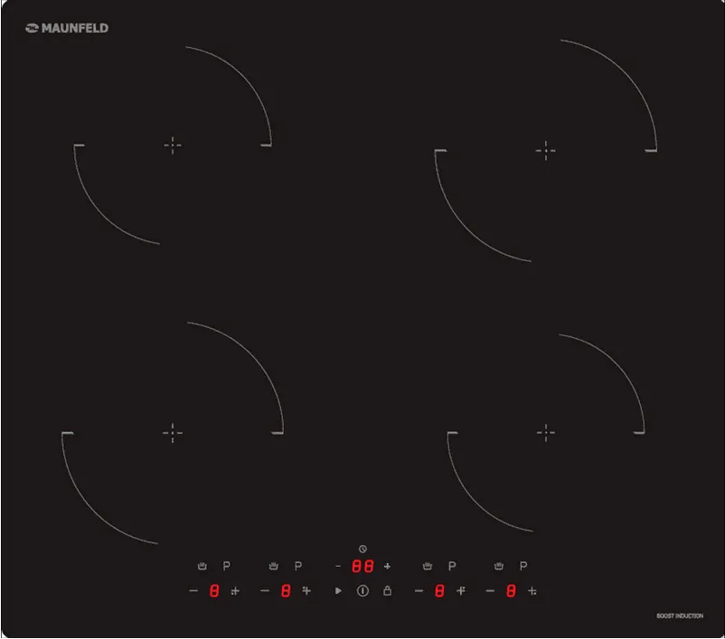 Фото товара: Maunfeld CVI604EXBK индукционная поверхность