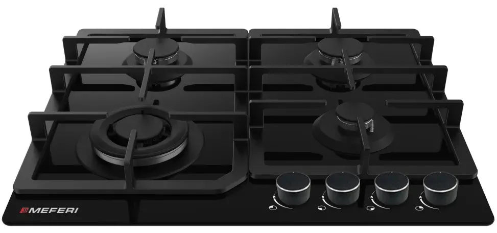 Детальное фото товара: MEFERI MGH604BK GLASS COMFORT газовая поверхность