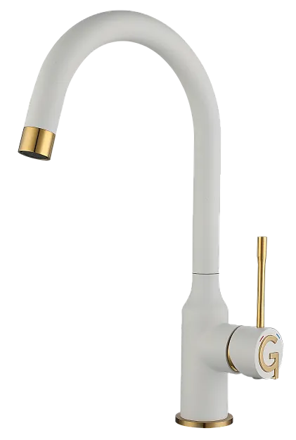 Детальное фото товара: Rivelato GARDA 1923502 brina/oro, смеситель, гранит, иней/золото