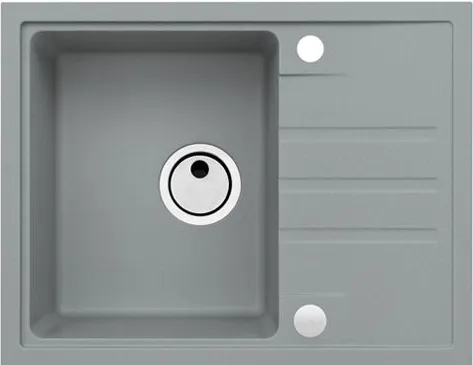 Фото товара: ALVEUS INTERMEZZO 30 GRANITAL CONCRETE- G81, мойка, гранит, серый (в комплекте с сифоном 1117292)