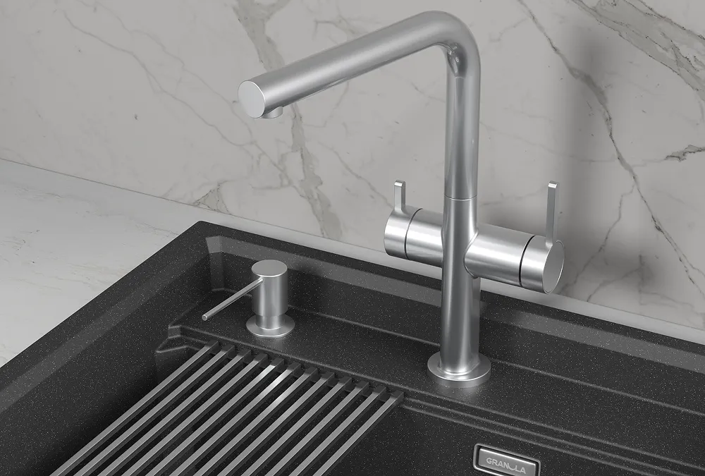 Фото товара: GRANULA 8276 смеситель, нержавеющая сталь