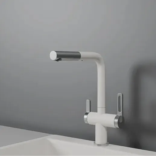 Фото товара: GRANULA 8170 смеситель, гранит, арктик (белый)