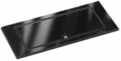 Фото товара: EVOLINE BackFlip, 2 эл. розетки, 1 USB зарядка, черное стекло