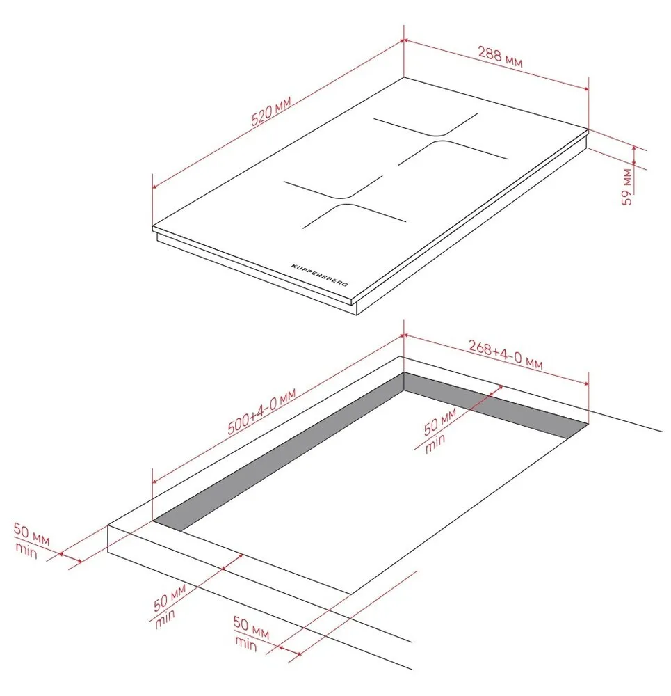 Детальное фото товара: Kuppersberg ICI 306 индукционная поверхность