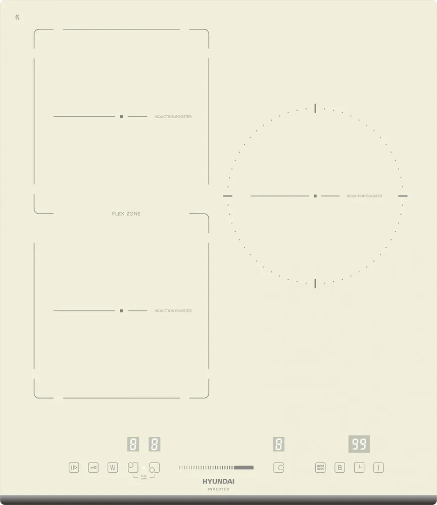 Фото товара: Hyundai HHI 4771 BE индукционная поверхность