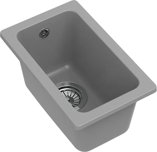 Детальное фото товара: Rivelato BERKANA BK-25 grigio metallizzato, мойка, гранит, серый металлик