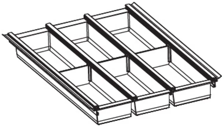 Фото товара: Ninka Cuisio Aqua 400, Innotech Hettich, лоток для столовых приборов, графит