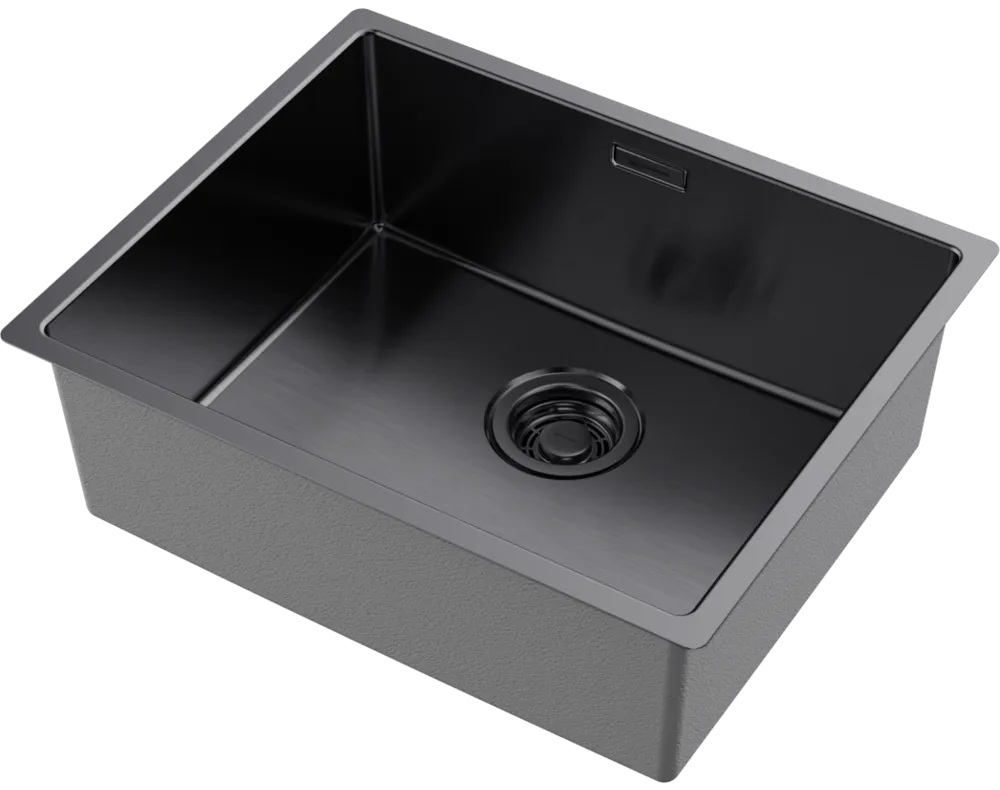 Детальное фото товара: Omoikiri Tadzava 54-U/I-IN Ultra-GM, мойка, вороненая сталь