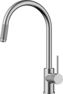 Фото товара: Omoikiri Tamura-BN, смеситель, нержавеющая сталь