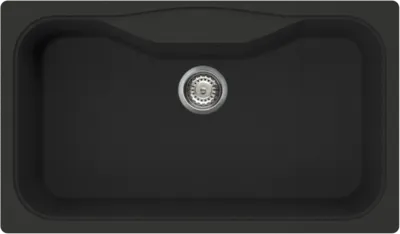 Фото товара: Omoikiri Maru 86-BL, мойка, гранит, черный