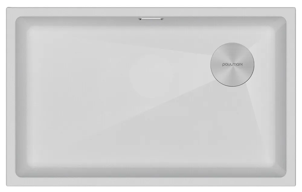 Фото товара: Paulmark LUMI 74UNI-SKEW, мойка, гранит, белый