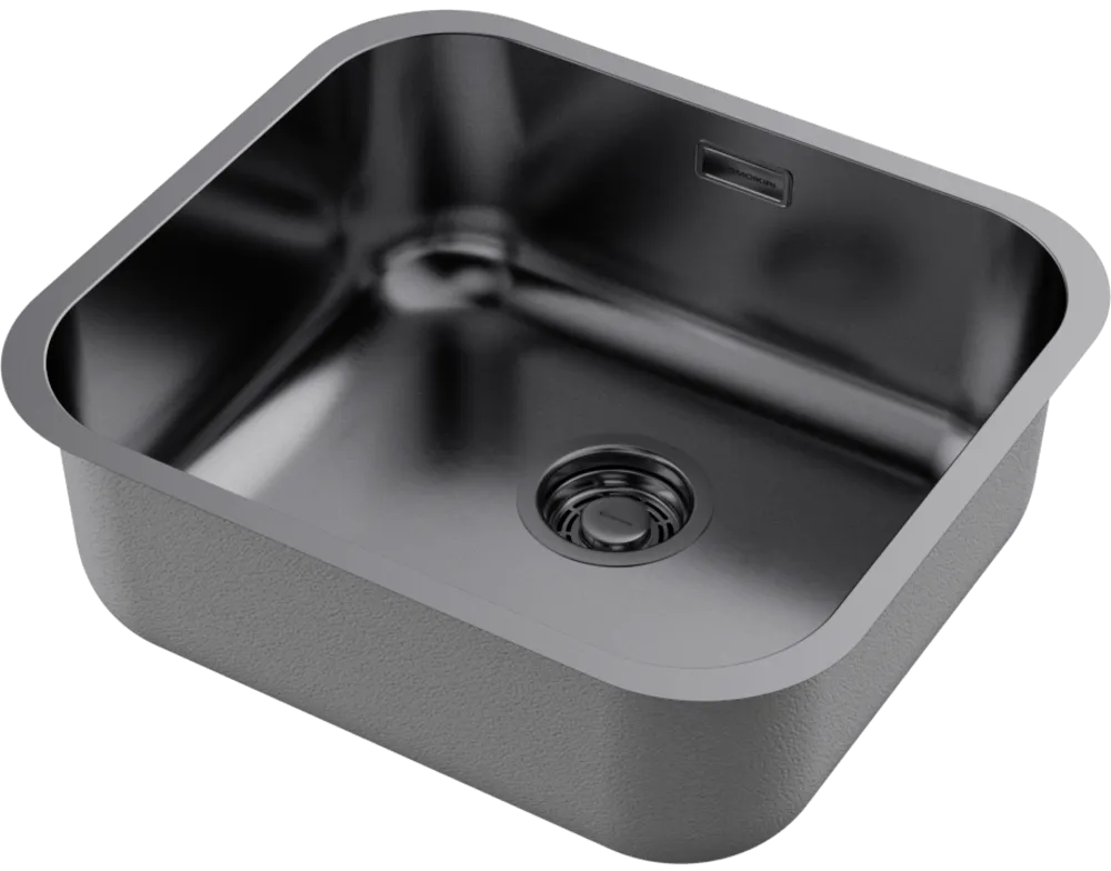 Детальное фото товара: Omoikiri Omi 49-U-GM, мойка, нержавеющая сталь/вороненая сталь