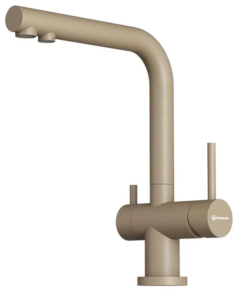 Фото товара: Omoikiri Nagano-P-CA, смеситель, гранит, карамель