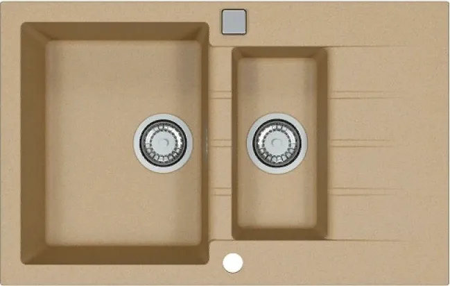 Фото товара: ALVEUS GRANITAL CADIT 70 BEIGE - G55, мойка, гранит, бежевый (в комплекте с сифоном 1132822)