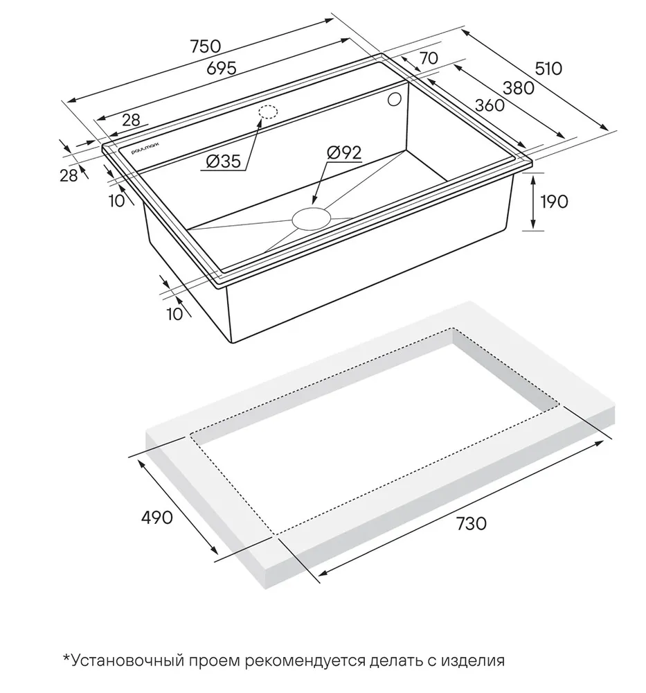 Схема встраивания