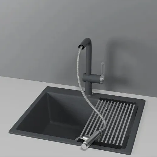 Детальное фото товара: GRANULA 8169 смеситель, гранит, графит