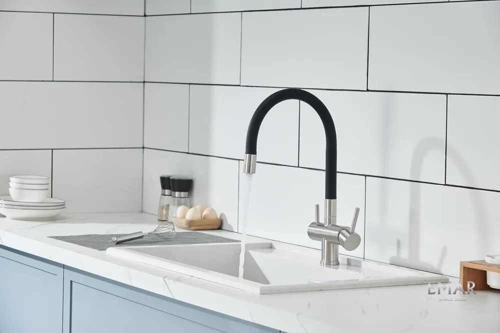 Детальное фото товара: Emar EC-3015, смеситель, сатин