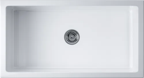 Детальное фото товара: Omoikiri Mikura 83-WH Glossy, мойка, керамика, белый глянцевый