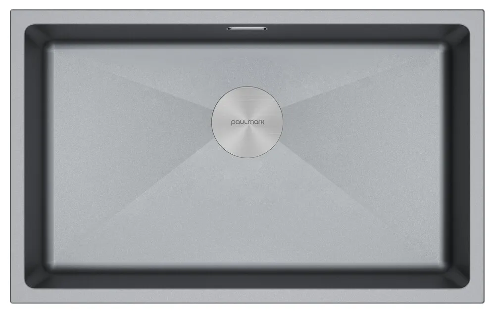 Фото товара: Paulmark LUMI 74UNI, мойка, гранит, серый металлик