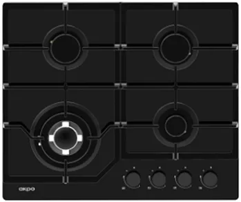 Фото товара: AKPO PGA 604 FGC-T BL газовая поверхность