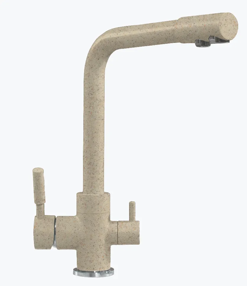 Фото товара: Polygran Высокий Дуо, смеситель, опал 328