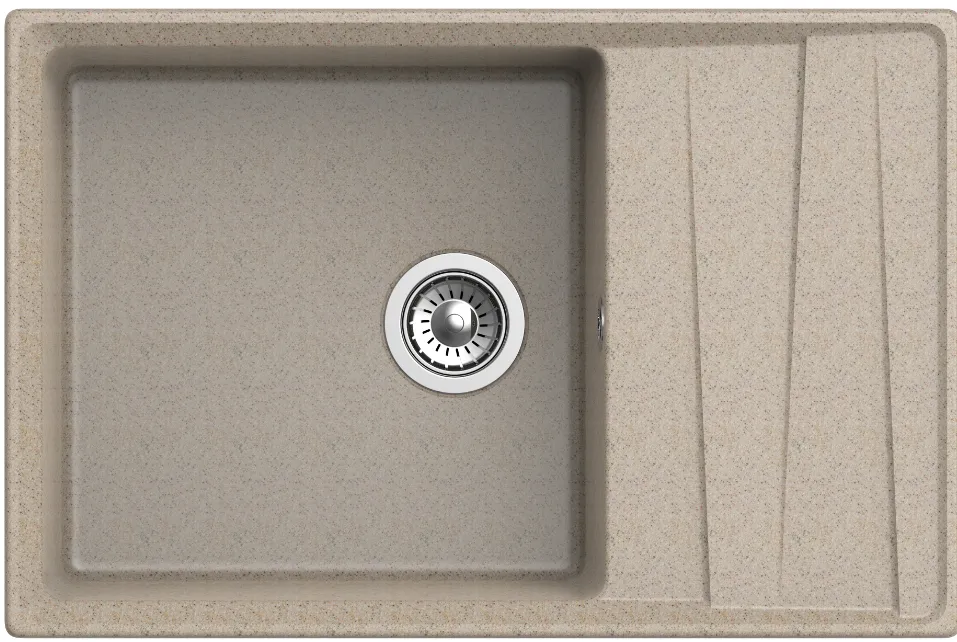 Фото товара: GranFest LEVEL GF-LV-760L, мойка, мрамор, песочный