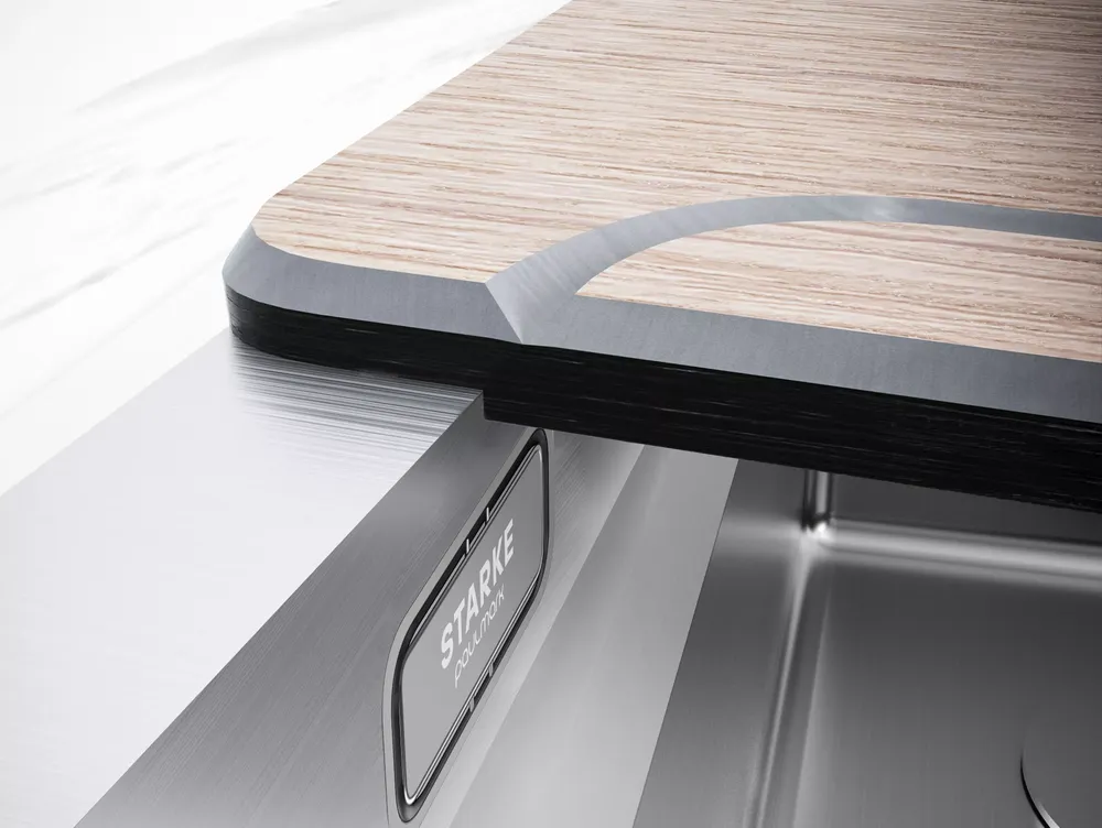 Детальное фото товара: Paulmark NEXT-PRO 74 UNI, мойка, нержавеющая сталь брашированная