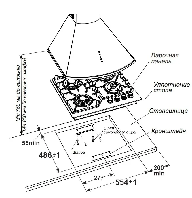 Схема встраивания