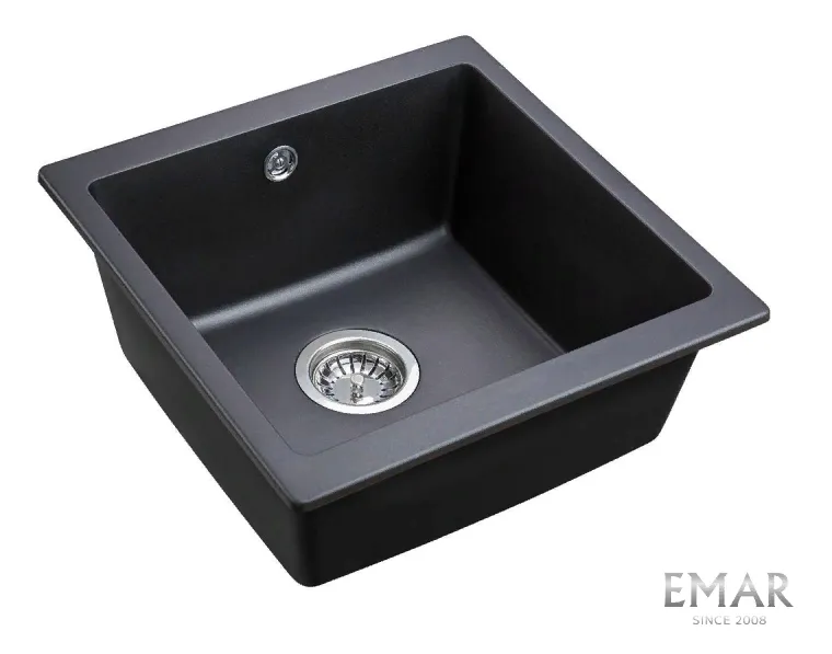 Фото товара: Emar EMQ-1455.P, мойка, гранит, оникс