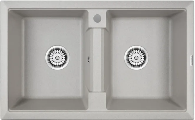 Детальное фото товара: Paulmark TANDEM 80/2, мойка, гранит, серый
