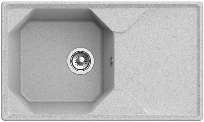 Детальное фото товара: GranFest UNIQUE GF-U-840L, мойка, мрамор, серый