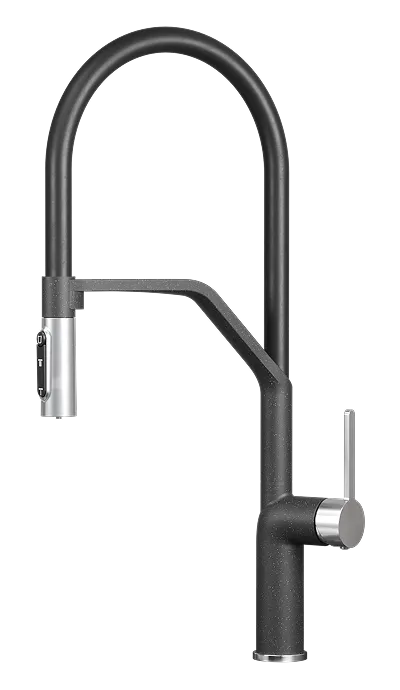 Фото товара: GRANULA 9012 смеситель, гранит, черный