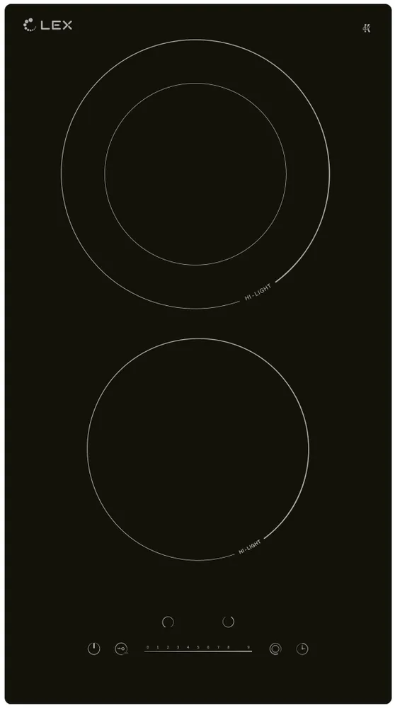 Фото товара: LEX EVH 321A BL стеклокерамическая поверхность